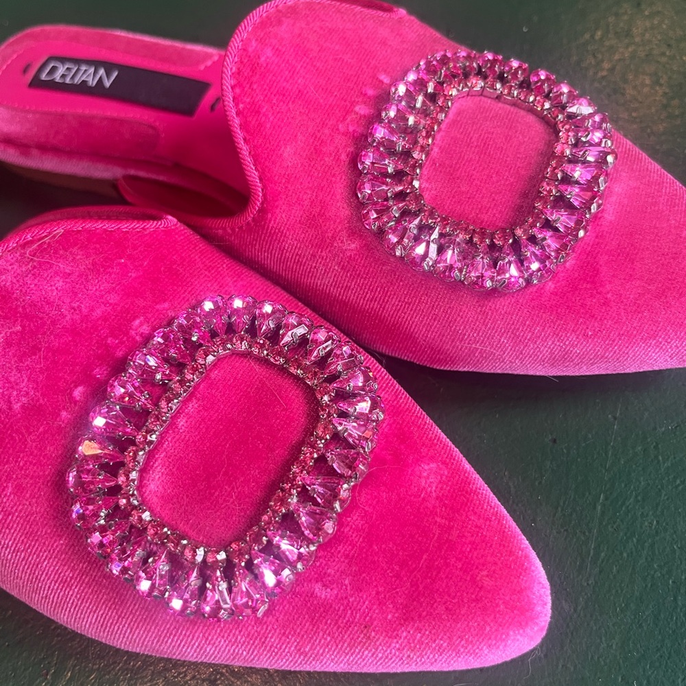 Pink Jewel Mules